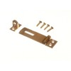 SECURITY HASP AND STAPLE FOR PAD LOCKS BRASS 50MM WITH SCREWS