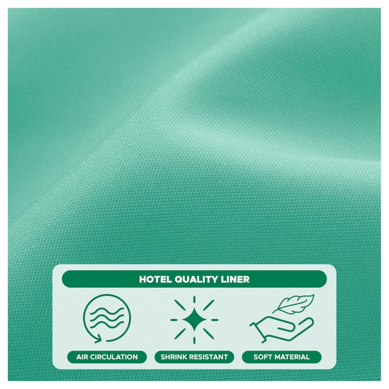 Biscaynebay Quality Fabric Shower Curtain Liners 72 Inch by 72