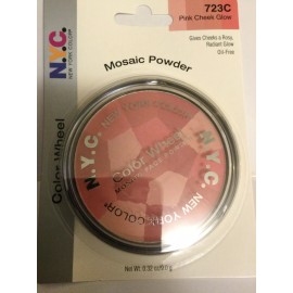 NYC New York Color Color Wheel Mosaic Face Powder 723C Pink Cheek Glow SEALED