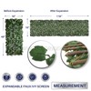 Windscreen4less Artificial Expandable Ivy Leaf Faux Leaves Privacy Fence Screen