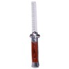 Switchblade Spring Folding Knife Push Button Pocket Comb Oil Hair