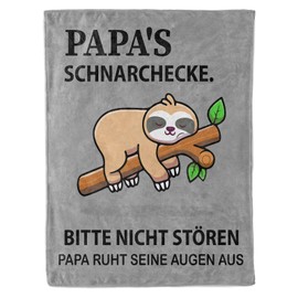 KAAYEE Geschenke für Papa, Weiche Decke Die Besten Papa Geschenk zum Weihnachten Geburtstag Vatertag, Geburtstagsgeschenk Vatertagsgeschenk für Vater von Kindern 1.3 * 1.5 M