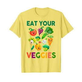 Vegan Shirt Kids Toddler Boys Eat Your Veggies Vegetables T-Shirt