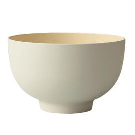 Takenaka Donburi Round Dry Lacquer Bowl, Made in Japan, Light Gray, Approx. 6.1 x 3.8 inches (15.6 x 9.6 cm) T-26625