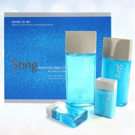 Men's Cosmetics Refresh Sting Oily Combination Skin Set 2 Types / 남자화장품 리후레쉬 스팅 지복합피부 세트 2종