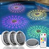 Kitloo Solar Rechargeable Floating Pool Lights(4 Pack), Pool Lights That