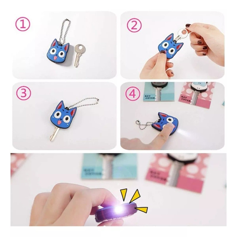 Veraly Fundas Para Llaves Protectoras De Silicón Suave Con Luz