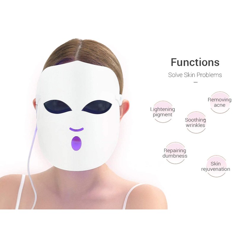 Elitzia LED Light Beauty Mask, Red, Blue, Orange, 3 Colors,