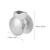 TEHAUX 2pcs Glass Door Pull Handles Glass Cabinet Clips for