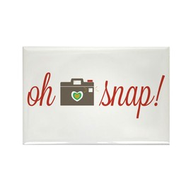 CafePress Oh Snap Camera Magnets Rectangle Magnet, 2"x3" Refrigerator Magnet (10 pack)
