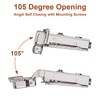 Probrico 15 Pairs Cabinet Hinges Soft Closing Hinges Full Overlay