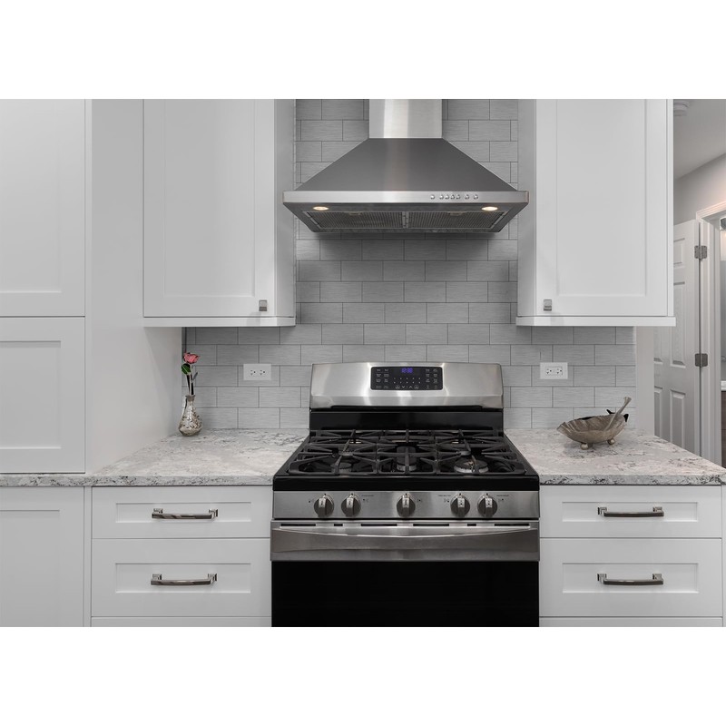 StyloVue 100 Pieces Peel and Stick Backsplash for Kitchen, 3"