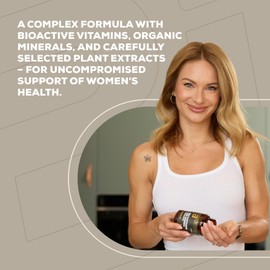 BioTechUSA Multivitamin for Women from Organic Source | 13 Types of Active Vitamins | 5 Types of Organic Trace Elements | 5 Plant extracts, 60 Tablets