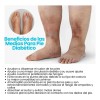 Medias Pie Diabetico Elástica Calceta Desinflamante Pierna F