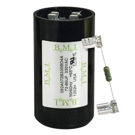 72-86 uF x 330 VAC - BMI/USA Start Capacitor # 092A072B330BD4A with Bleed Resistor