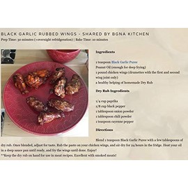Peeled Black Garlic "Organic American" Aged and Fermented 120 Days (5 oz jar)