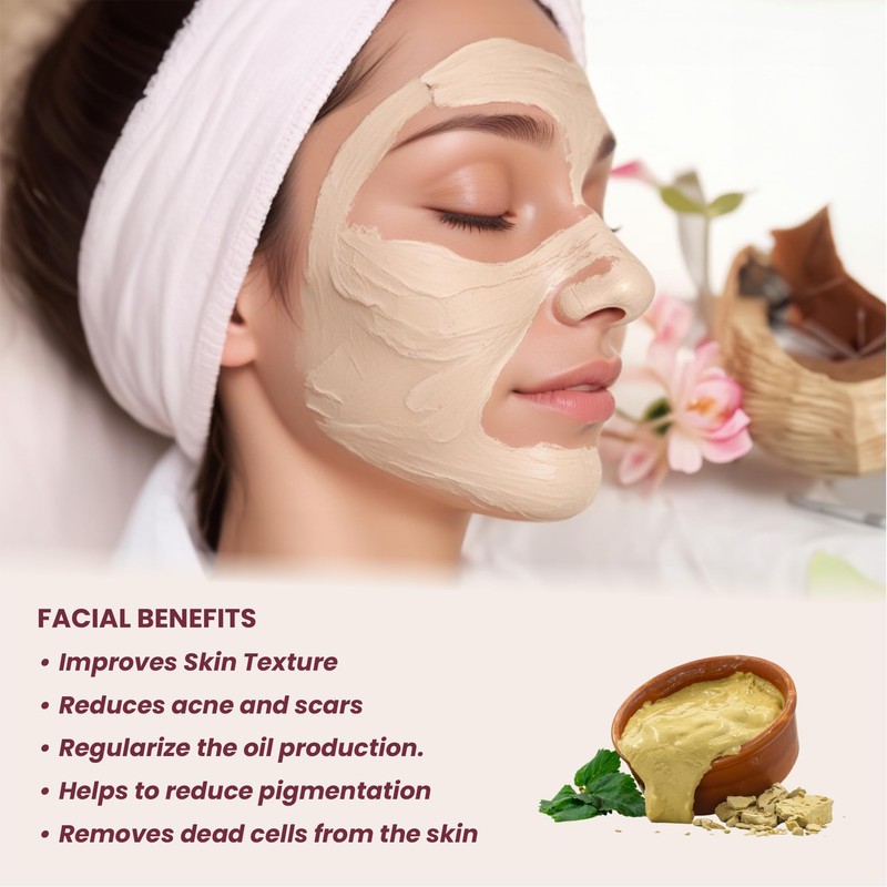 Premium Multani Mitti Powder - Natural Detox & Pore Cleansing