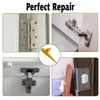 Haespot Yellow 20PCS Stripped Screw Hole Repair Anchor, Door Hinge