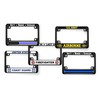 Motorcycle Metal License Plate Frame with Support Firefighters Duty Honor