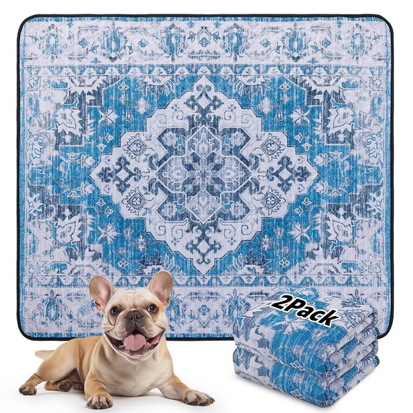 LOOBANI Washable Pee Pads for Dogs, 2 Pack Super Absorbent