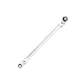 BULLTOOLS Flex-Head Extra Long Ratcheting Wrenches Double Box End Chrome Vanadium Steel 72-Tooth Wrench with Metric 9 mm x 11 mm