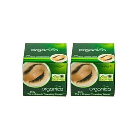 2 Spool x 300m Organica Organic Cotton Eyebrow Threading Thread - India - Dermaplaning Epilator tool for upper lip chin forehead ibrow hair removal