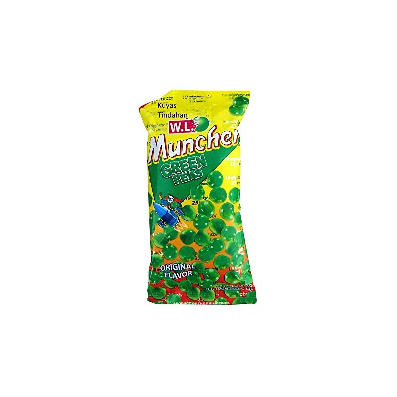 Muncher Green Peas Pack of 10 Original Flavor 2.46 Oz