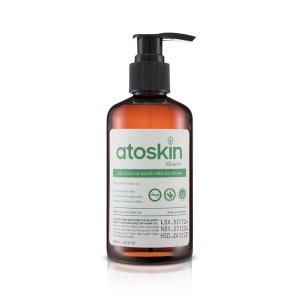 Atoskin Shower Gel for Eczema, Psoriasis, Dermatitis, and Anti-Itch Relief