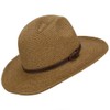 Men's UPF 50+ Braid Safari Hat (Large, Tan)