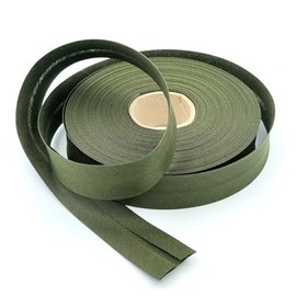 Craft Cult 25mm Wide Plain Bias Binding Tape - 25 Metre Roll (38 - Forest Green)