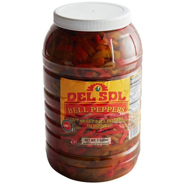 Del Sol Cut Sweet Bell Peppers in Brine (1 Gallon)