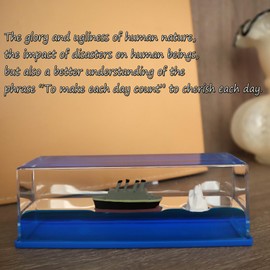 PTAEXCEL Unsinkable Boat in a Box, Cruise Ship Fluid Drift Bottle, Unsinkable Cruise Ship Toy, Cruise Ship Fluid Drift Model Decoration, Home Decoration Toys Gift. (Black)