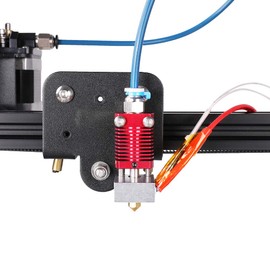 Creality Upgrade Ender 3 Hotend, Assembled Extruder with Capricorn Bowden PTFE Tubing for Creality Ender 3 Pro/Ender 3 V2 with Silicone Cover×3, 0.4mm Ender 3 Nozzle×3 and 2 Pair Pneumatic Couplers