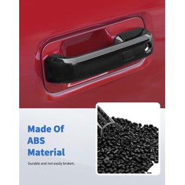 DSWSQ 6pcs Gloss Black Exterior Door Handle Covers Decor Trim with Smart Key Cutout Compatible with Ford F150 4DR 2015-2020 Accessories Car Outside Door Handle Protection Shell