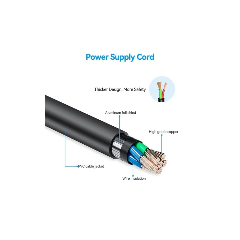 PGENDAR 24V AC Adapter Charger for AeroGarden Bounty Basic 100911-BLK