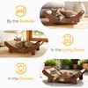 FUKUMARU Extra Large Sisal Cat Scratcher Bed Indoor Sturdy Wood