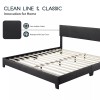 Lov4ever Full Queen King Size Upholstered Platform Bed Frame with