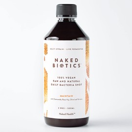 Naked Biotics Naked Health Naked Biotics Maintain - Probiotics for Gut Health - Gut Health Supplement Probiotic Drink - Daily use to Maintain Gut Health (500ml)