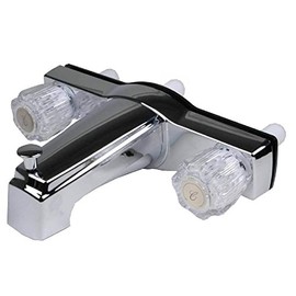 Likimen RV and Mobile Home Bath Tub & Shower Faucet With 8 in. Valves - Chrome