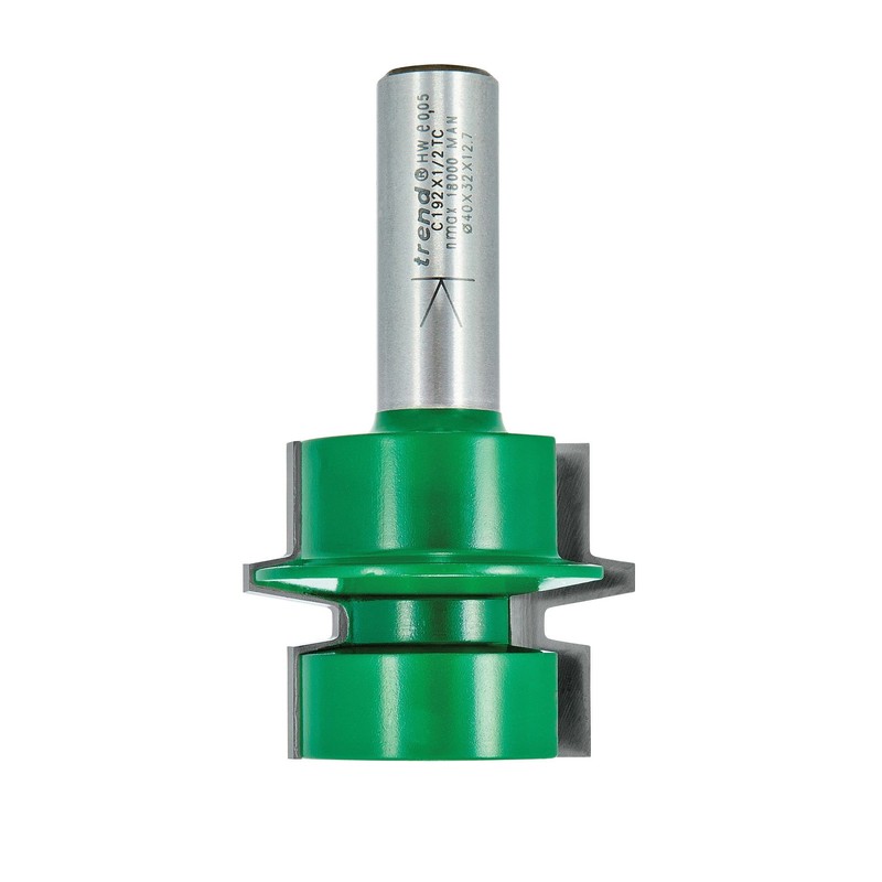 Trend CraftPro Jointing Offset Tongue and Groover Router Cutter, 1/2