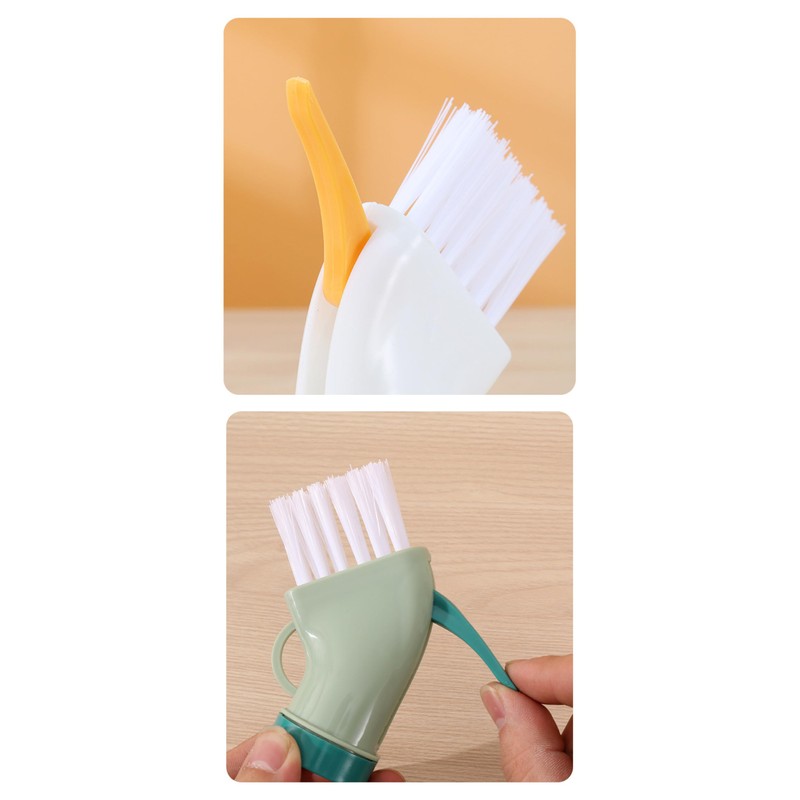 Multi-Functional Cleaning Brush Head penetrates deep into crevices and Dead