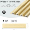8 Pack Slat Wall Panels, WPC Soundproof 3D Wall Panel
