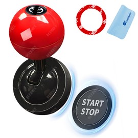 Car Engine Start Button Car One-Click Start Button Joystick Funny Car Push Start Lever Start Button Automotive Ignition Button Cover Retrofit Decorative Modification Accessory Unique Easy Installation
