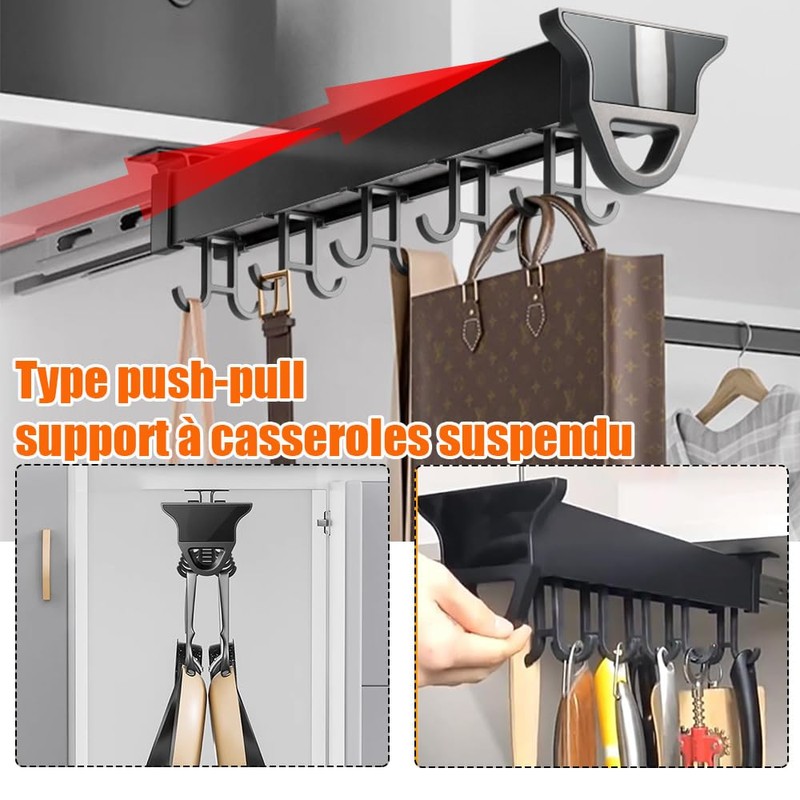 Pull Out Pot Rack, 22" Pull Out Pots and Pans