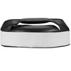 BAY Leather-PU Round Plate Pads Black/White Hand Pads Pack of