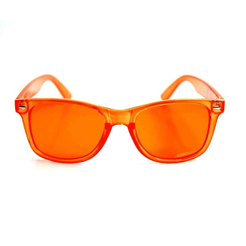 GloFX Orange Color Therapy Glasses for Chakra Healing, Chromotherapy, and