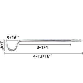 Kowibcl 4pcs Single Curtain Rod Support,Simple Curtain Rod Bracket Without Screws, 3-1/2inch