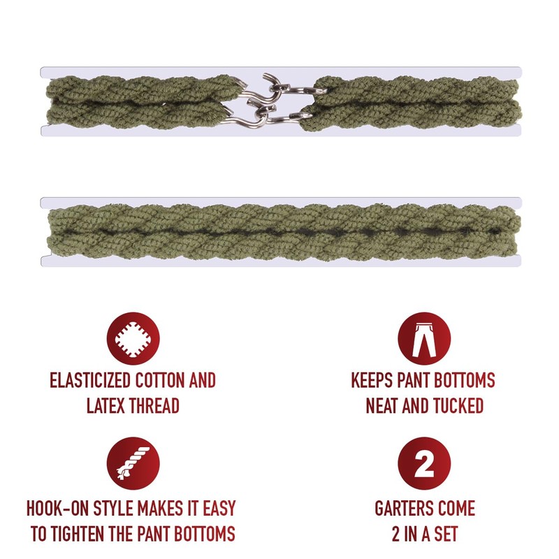 Rothco Blousing Garter Straps - Tactical Uniform Boot Straps for