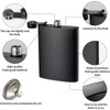 2 Pack Hip Flasks for Liquor, 8 Oz & 12