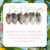 HEITMANN DECO Hanging Eggs Set of 6 Brown / Grey